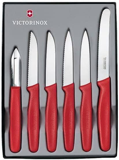 6 couteaux à dents, bouts ronds Victorinox